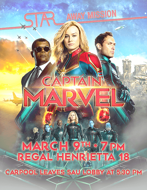 Captain Marvel movie poster.