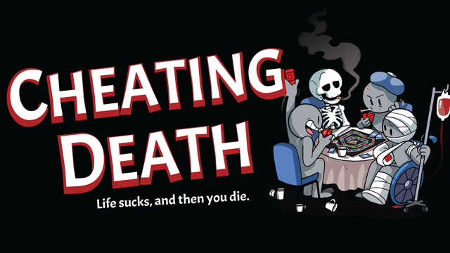 Cheating Death logo.