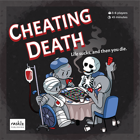 The box cover for Cheating Death.
