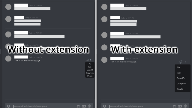 A screenshot of the Touch-Friendliness for Discord extension in action.