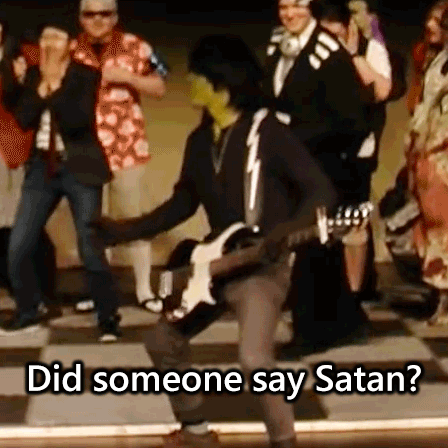 Murdoc says, Did someone say Satan?